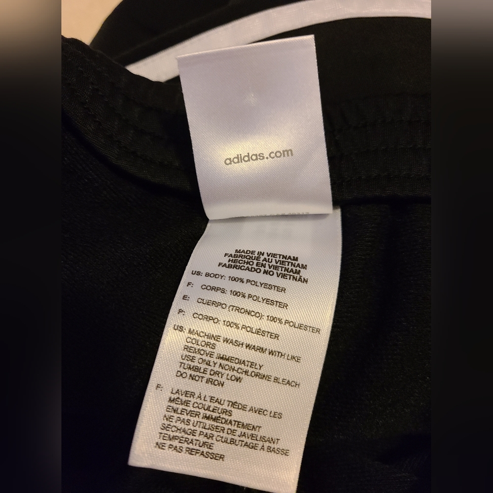 NEW ADIDAS Womens Black Track Pants-M - Picture 5 of 6
